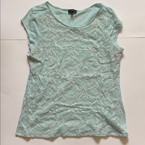 Light Teal The Limited Snake Texture Top